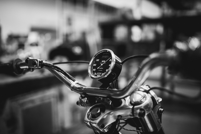 motos vintage à La Ruche Moderne à Anglet