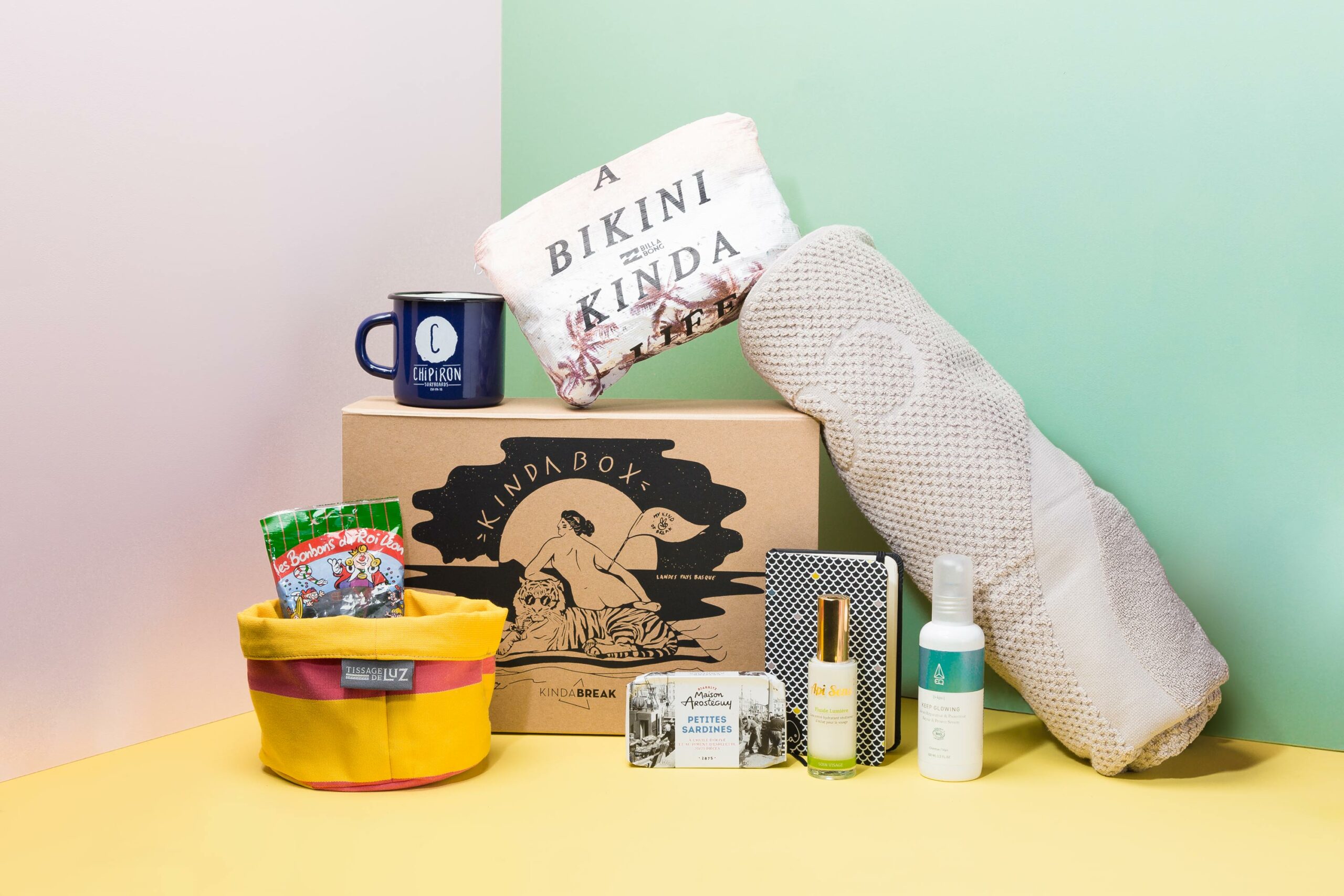 Kinda Box été 2018 landes pays basque produits créateurs cadeau surprises