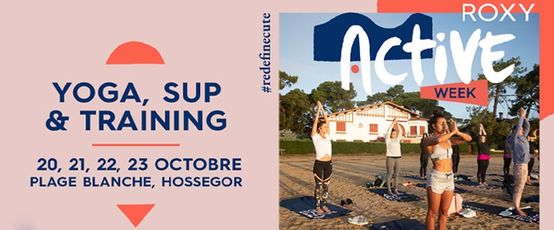 Roxy Fitness Active Week : yoga et sup au Lac d'Hossegor pour le Pro France 2021