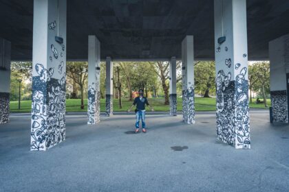 Festival Points de Vue 2022 à Bayonne, artiste streetart