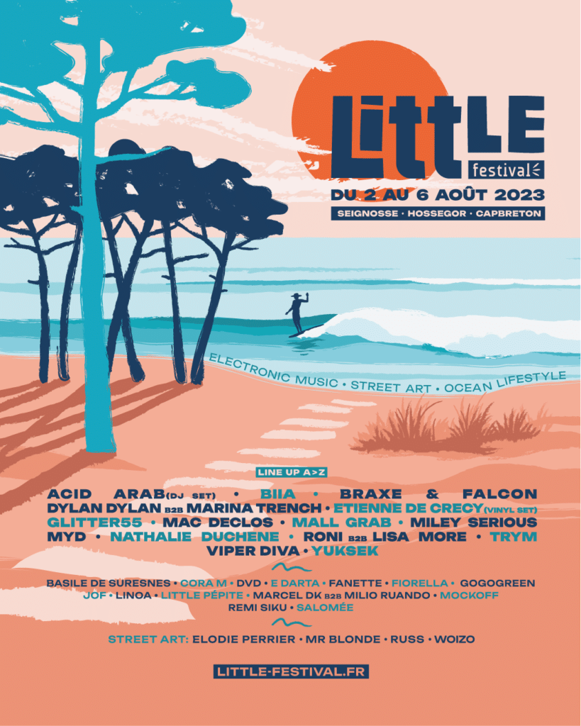 Little Festival 2023 du 2 au 6 août à Seignosse Hossegor Capbreton dans les Landes
