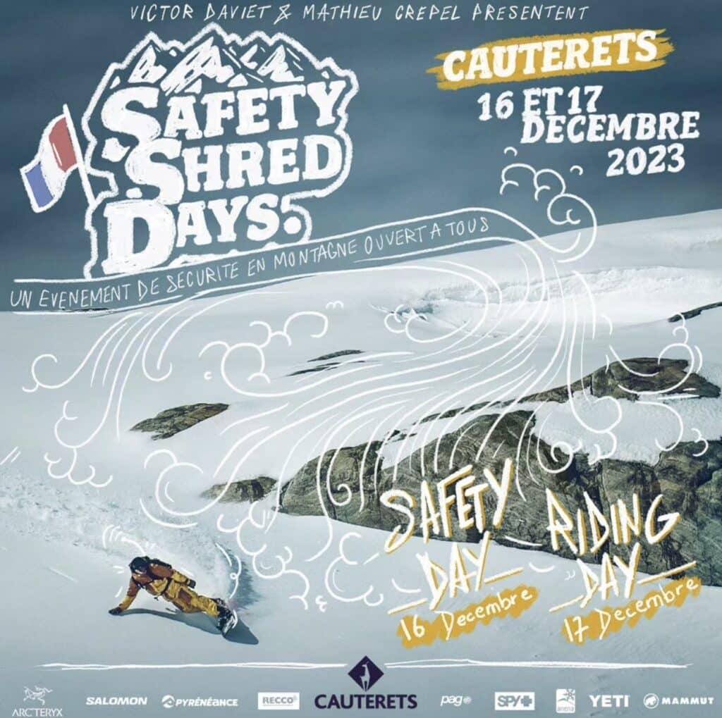 Safety Shred Days à Cauterets dans les Pyrénées le 16 et 17 décembre 2023
