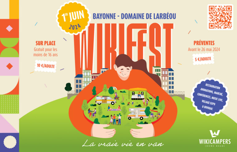 Wikifest festival du camping car à Bayonne le 1er juin 2024 par Wikicampers.
